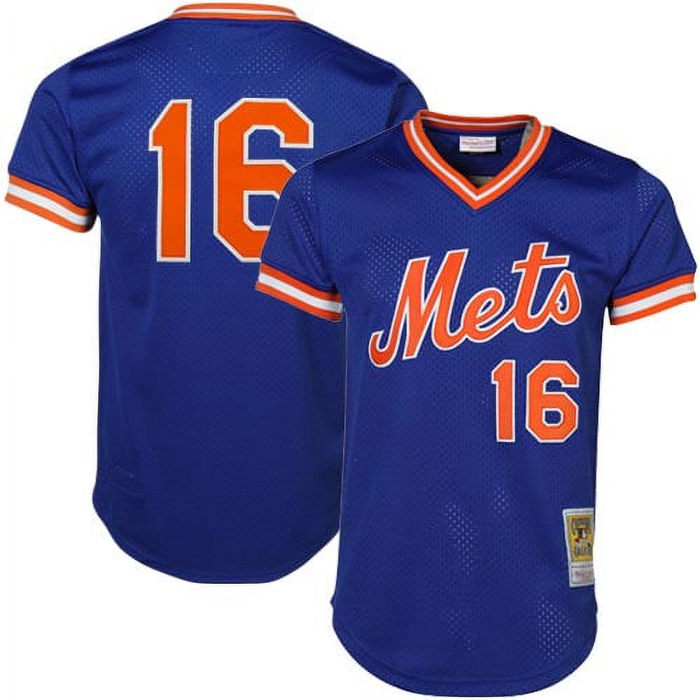 Men's Mitchell \u0026 Ness Dwight Gooden Royal New York Mets Cooperstown Mesh Batting Practice Jersey